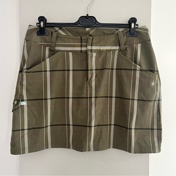 Smartwool Plaid Merino Wool Mini Skirt – Gorpcore Utility Outdoors Preppy - Picture 4 of 15
